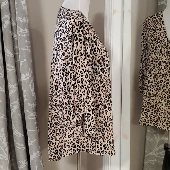 Maurices Cheetah Print Blouse - Picture 2 of 6